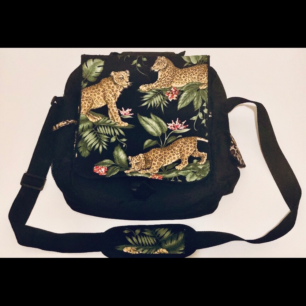 Custom Leopard Messenger Bag - Picture 2 of 11